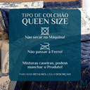 Ver imagem 7 de Kit Colcha Casal Queen Laurence 200fio Bordado Super Elegante:azul