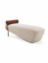 Ver imagem 4 de Recamier Premium Estilo Italiano e Acabamento Sofisticado Tecido Boucle Offwhite
