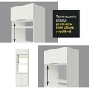 Ver imagem 5 de Armário de Cozinha Completa de Canto 499cm Branco Stella Madesa 03 Branco