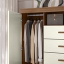 Ver imagem 2 de Cômoda Savana S01 4 Gavetas MDF-MDP Jatobá-Areia Mpozenato 129cm