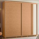 Ver imagem 2 de Guarda Roupa Acácia 240cm 2 Portas de Correr 4 Gavetas Freijo/off White/titanium