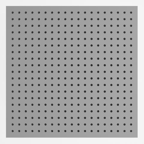 Painel Acústico Absorvedor Decorativo Skal08 60x60mm Maestra:cinza