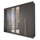 Ver imagem 4 de Guarda-roupa Casal Severo 6 Portas 6 Gavetas com Espelho - Panorama Móveis