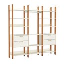 Ver imagem 4 de Guarda Roupa Closet Modulado 2,20 m com Gavetas Prateleiras e Cabideiro 100% MDF Off White