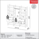 Ver imagem 3 de Guarda Roupa Closet Modulado 2,20 m com Gavetas Prateleiras e Cabideiro 100% MDF Off White