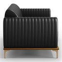 Ver imagem 6 de Sofá 150cm 2 Lugares Base Gold Molino D06 PU B-159 Preto - Mpozenato