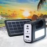 Kit Lanterna Placa Solar Carregador Portatil Energia Emergência Painel Lampadas Acampamento Camping - 1