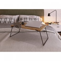 Mesa para Notebook 54x30cm Dobrável com Suporte de Smartphone  - 6