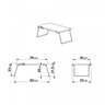 Mesa para Notebook 54x30cm Dobrável com Suporte de Smartphone  - 4