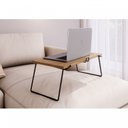 Ver imagem 1 de Mesa para Notebook Dobrável com Suporte de Smartphone 62cm Vermont e Preto Marrom