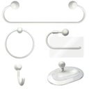 Ver imagem 1 de Kit Acessórios Para Banheiro 5 Peças Japi Samba Branco
