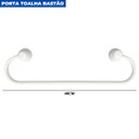 Ver imagem 7 de Kit Acessórios Para Banheiro 5 Peças Japi Samba Branco