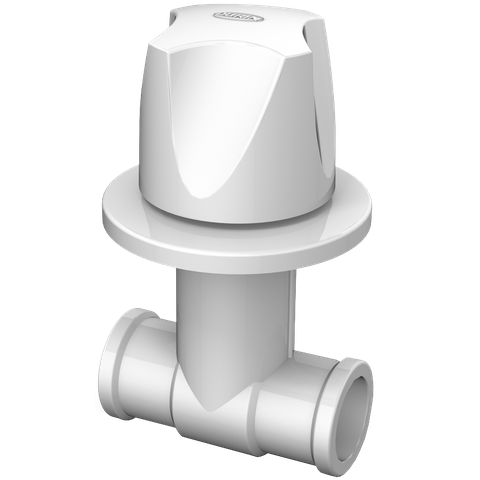 Registro de Pressão Luxo Soldável Bitola 25mm Linha Búzios Cor Branco Durín