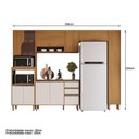 Ver imagem 3 de Cozinha Venaly 10 Portas 2 Gavetas MDF-MDP 298cm Cinamomo Off White Móveis Henn