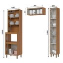 Ver imagem 4 de Cozinha Venaly 10 Portas 2 Gavetas MDF-MDP 298cm Cinamomo Off White Móveis Henn