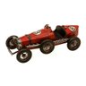 Escultura Carro de Corrida Vermelho em Metal Decorativo - 1