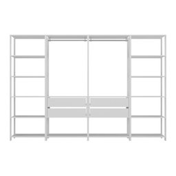 Guarda-roupas Closet Modulado 270cm 4 Peças com 4 Gavetas e Cabideiros Multimóveis Mp4321 - 6