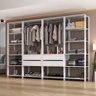 Guarda-roupas Closet Modulado 270cm 4 Peças com 4 Gavetas e Cabideiros Multimóveis Mp4321 - 1