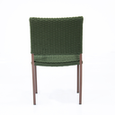 Ver imagem 4 de Cadeira Poltrona de Jantar em Alumínio e Corda Náutica Modelo Acelga Corda Náutica