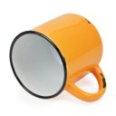 Ver imagem 4 de 2 Canecas Tipo Esmaltada Cerâmica Grande Retro 320ml Laranja