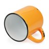 2 Canecas Tipo Esmaltada Cerâmica Grande Retro 320ml Laranja - 4