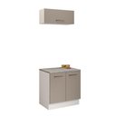 Ver imagem 3 de Kit com Balcão e Armário Aéreo Multiuso 80cm Agata Madesa