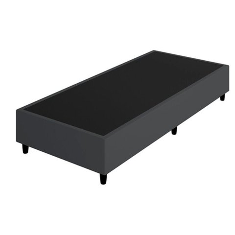 Cama Box Baby 130x60 Bi-partida Suede/sintético:sued/ Cinza