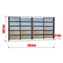 Ver imagem 2 de Janela Alumínio Elite c/Travessas 4F.Móv.100 x 150 V.Reflex Mix Corten Brimak