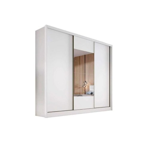 Guarda Roupa 3 Portas 1ESP 8g Arezzo N. Horizonte Neve