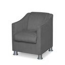 Ver imagem 5 de Mini Poltrona Cadeira Infantil Tilla de Criança Suede Cinza Escuro