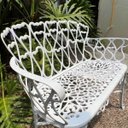 Ver imagem 2 de Banco Namoradeira Modelo Viena 2 Lugares - Branco