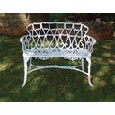 Ver imagem 3 de Banco Namoradeira Modelo Viena 2 Lugares - Branco