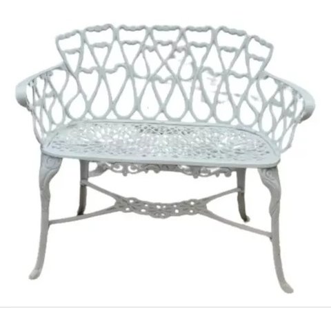 Banco Namoradeira Modelo Viena 2 Lugares - Branco