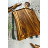 Tábua de Churrasco Prime Orgânica com Cabo e Canal Largo – Madeira de Teca 66x31x2cm - 2