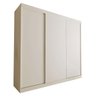Guarda-roupa Casal 3 Portas de Correr 4 Gavetas Cronos - Branco - 2