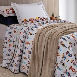 Jogo de Cama Solteiro 100% Algodão Egípcio 200 Fios Kacyumara - Heróis - 1