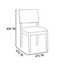Ver imagem 4 de Kit 8 Cadeiras Decorativa Sala de Jantar Luxo Julia Facto Preto - Mozzelar
