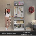 Ver imagem 5 de Kit com Balcão e Armário Aéreo Multiuso 80cm Agata Madesa