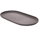 Ver imagem 1 de Travessa Oval Bambu Plástico 38x21cm Prato Bandeja Servir Petisco Salgados Lines Lyor