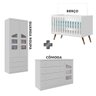 Conjunto Quarto de Bebê 100% Mdf Branco Eliana Jm Móveis Baby - 2