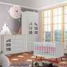 Conjunto Quarto de Bebê 100% Mdf Branco Eliana Jm Móveis Baby - 1