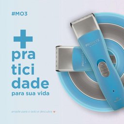 Máquina Tosa Propetz Mo3, Azul Bivolt Pet Shop Banho e Tosa - 3