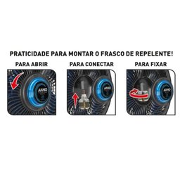 Ventilador Arno Xtreme Force Breeze Mesa Repelente 40cm Preto VB55 - 220V - 14