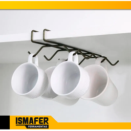 Suporte Organizador Xícaras Canecas Suspenso 8 Ganchos Bel - 5
