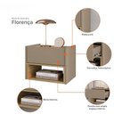 Ver imagem 5 de Mesa de Cabeceira Florença Fendi/hannover - Casa D Móveis