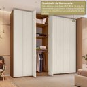 Ver mais imagens de Guarda-Roupa Casal 8 Portas 6 Gavetas Grande Rio Clean Miminalista Yescasa Freijó e Off White
