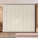 Ver imagem 6 de Guarda-Roupa Casal 8 Portas 6 Gavetas Grande Rio Clean Miminalista Yescasa Freijó e Off White