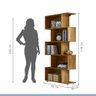Estante Vertical para Livros 5 Nichos Tigus Baby - Ypê - 7