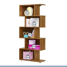 Estante Vertical para Livros 5 Nichos Tigus Baby - Ypê - 5
