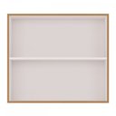 Ver imagem 2 de Armário Aéreo Cozinha 2 Portas Damasco/off White - Poquema